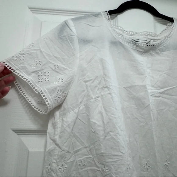 Club Monaco White Eyelet Tee - Picture 4 of 10